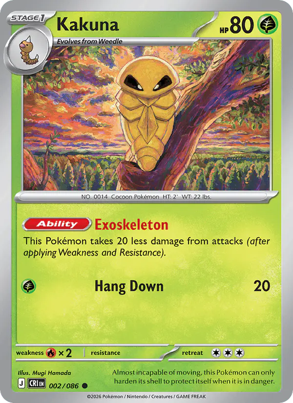 Carta Kakuna 002/086 de Chaos Rising