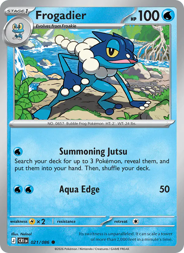 Carta Frogadier 021/086 de Chaos Rising