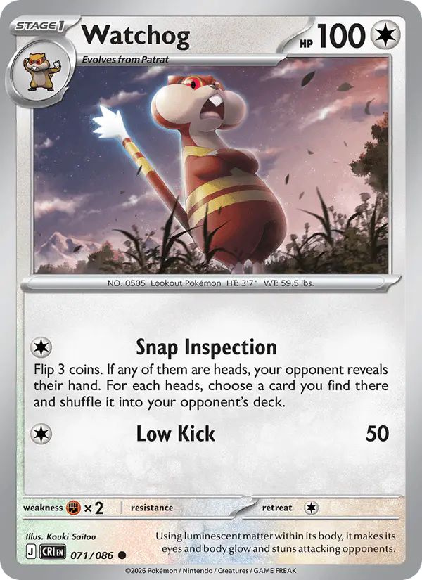 Carta Watchog 071/086 de Chaos Rising