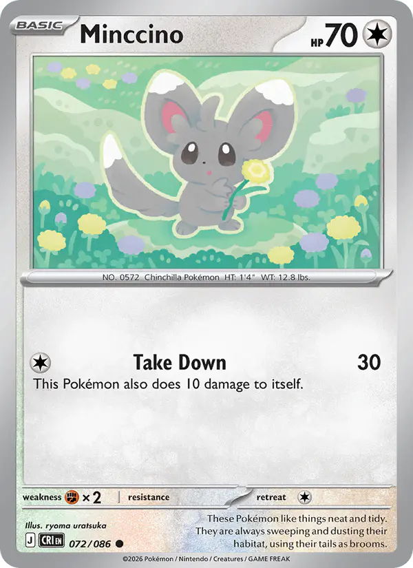 Carta Minccino 072/086 de Chaos Rising