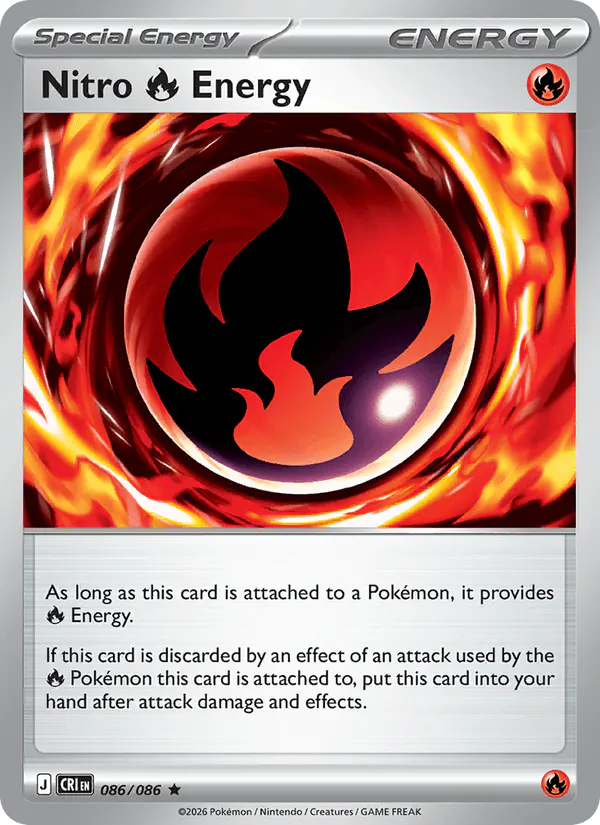 Carta Nitro Fire Energy 086/086 de Chaos Rising