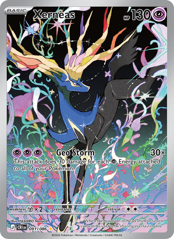 Carta Xerneas 091/086 de Chaos Rising