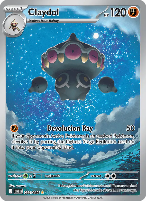 Carta Claydol 092/086 de Chaos Rising