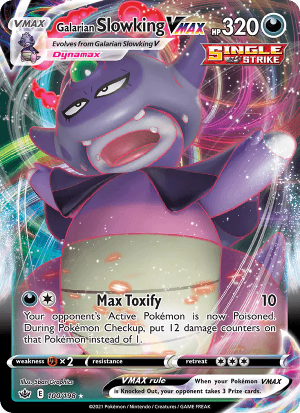 Carta Galarian Slowking VMAX 100/198 de Chilling Reign