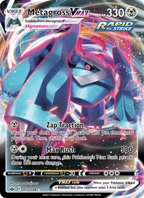 Carta Metagross VMAX 113/198 de Chilling Reign