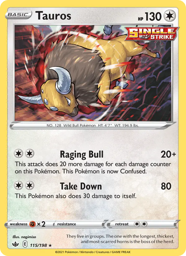 Carta Tauros 115/198 de Chilling Reign