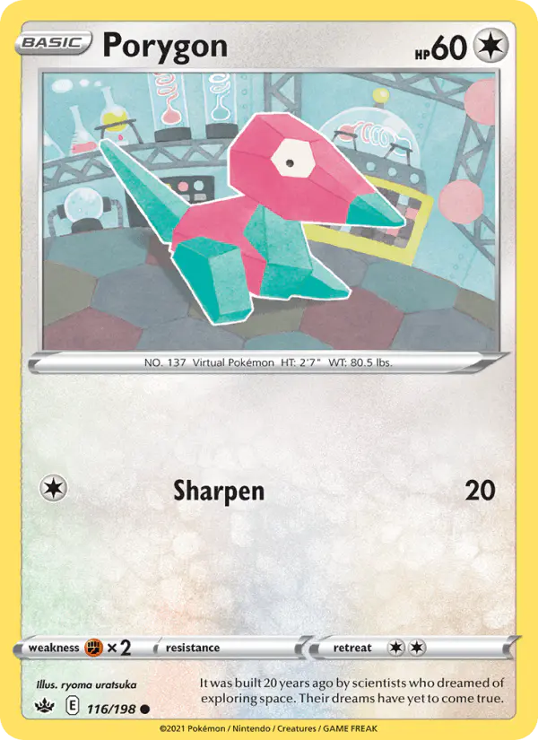 Carta Porygon 116/198 de Chilling Reign
