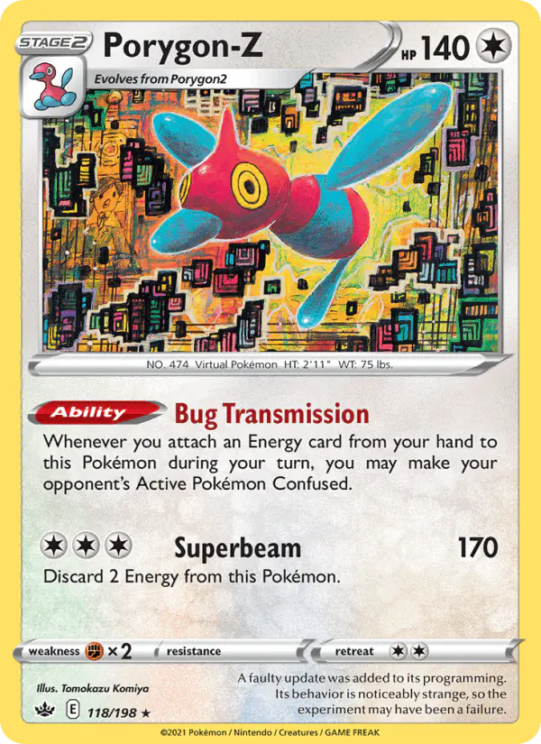 Carta Porygon-Z 118/198 de Chilling Reign