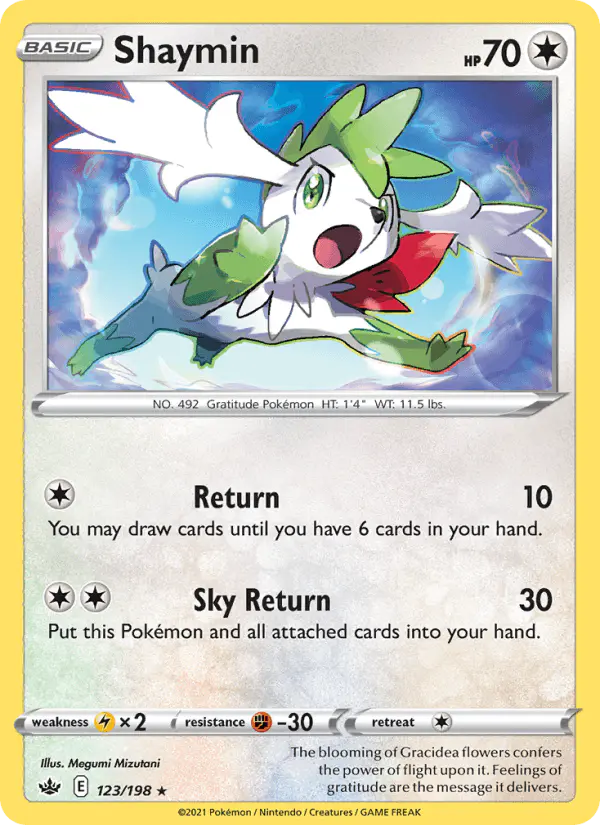 Carta Shaymin 123/198 de Chilling Reign
