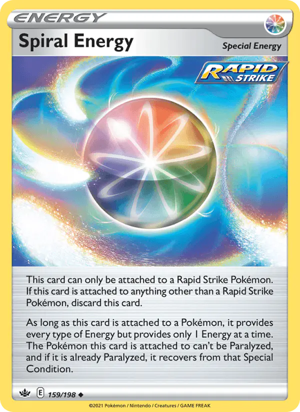 Carta Spiral Energy 159/198 de Chilling Reign