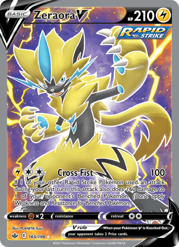 Carta Zeraora V 165/198 de Chilling Reign