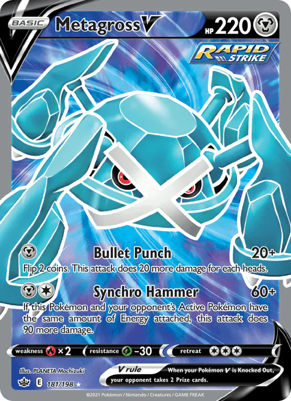 Carta Metagross V 181/198 de Chilling Reign