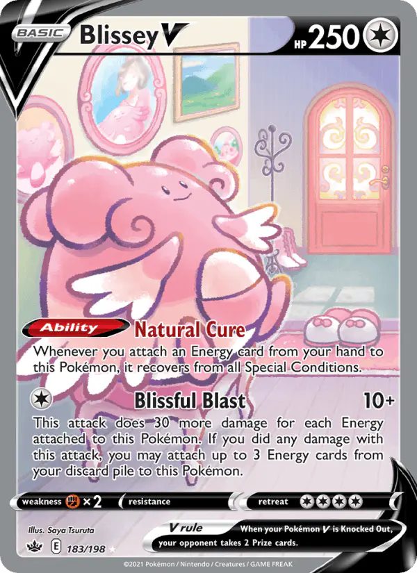 Carta Blissey V 183/198 de Chilling Reign