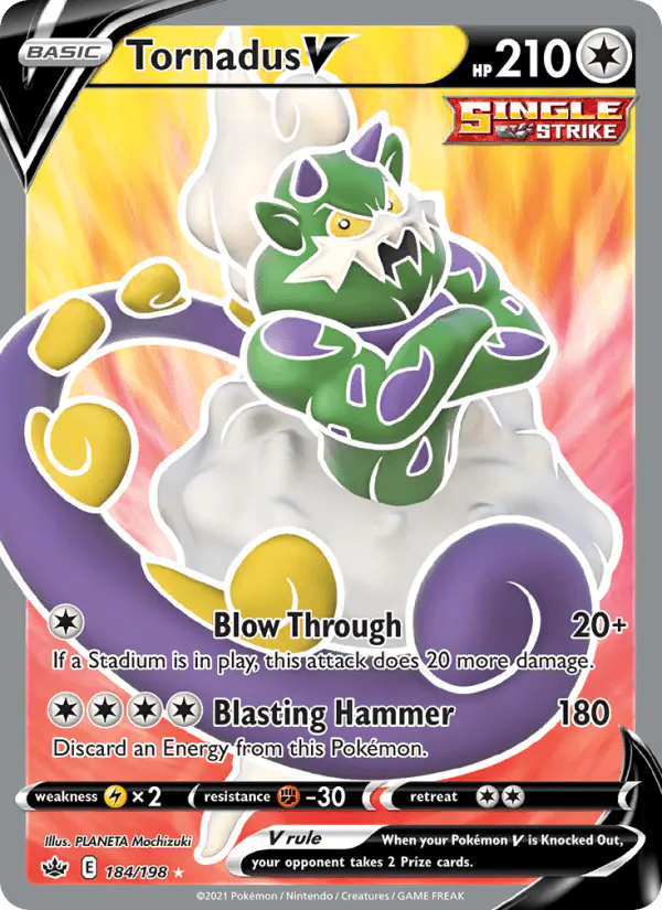 Carta Tornadus V 184/198 de Chilling Reign