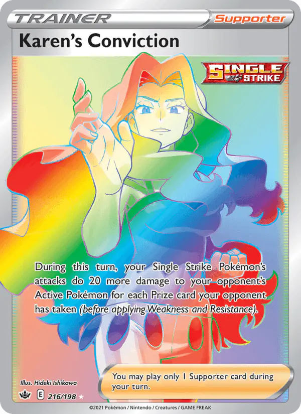 Carta Karen's Conviction 216/198 de Chilling Reign