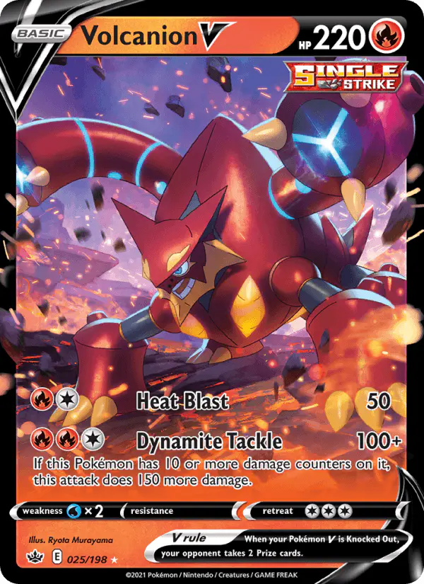 Carta Volcanion V 025/198 de Chilling Reign