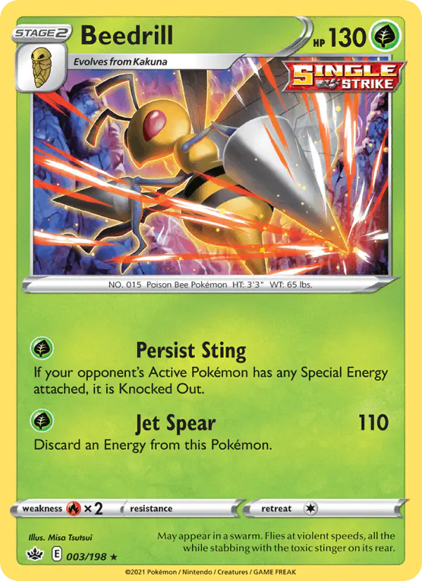 Carta Beedrill 003/198 de Chilling Reign