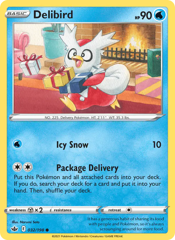 Carta Delibird 032/198 de Chilling Reign