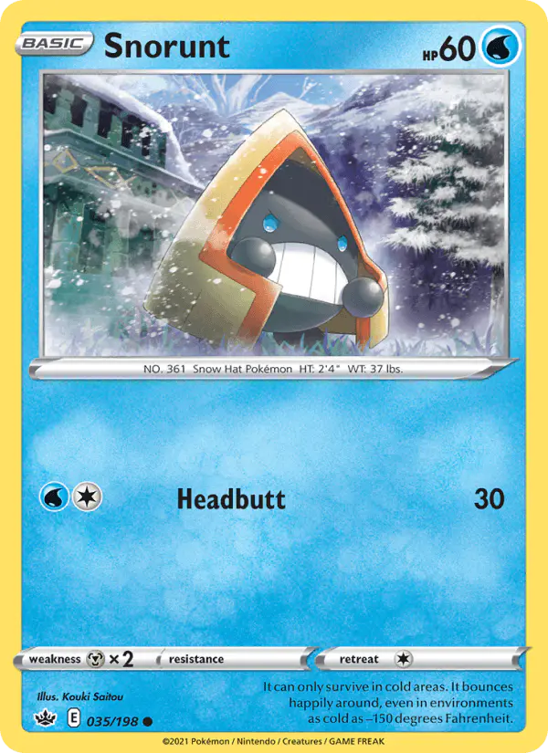 Carta Snorunt 035/198 de Chilling Reign