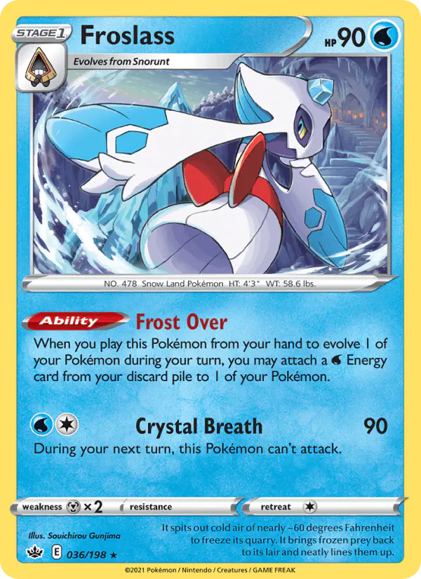 Carta Froslass 036/198 de Chilling Reign