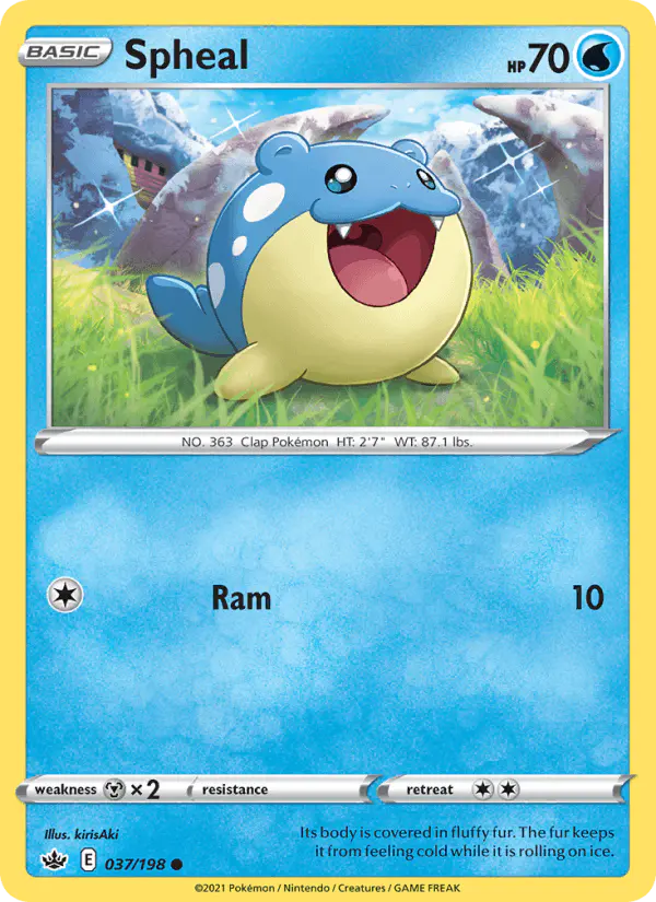 Carta Spheal 037/198 de Chilling Reign
