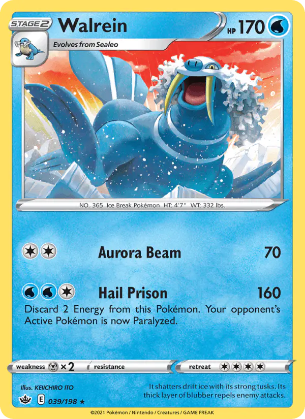 Carta Walrein 039/198 de Chilling Reign