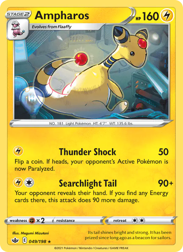 Carta Ampharos 049/198 de Chilling Reign