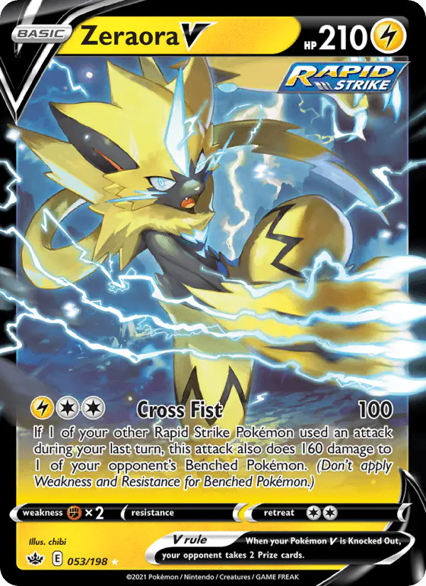 Carta Zeraora V 053/198 de Chilling Reign