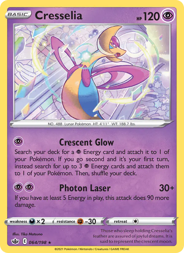 Carta Cresselia 064/198 de Chilling Reign