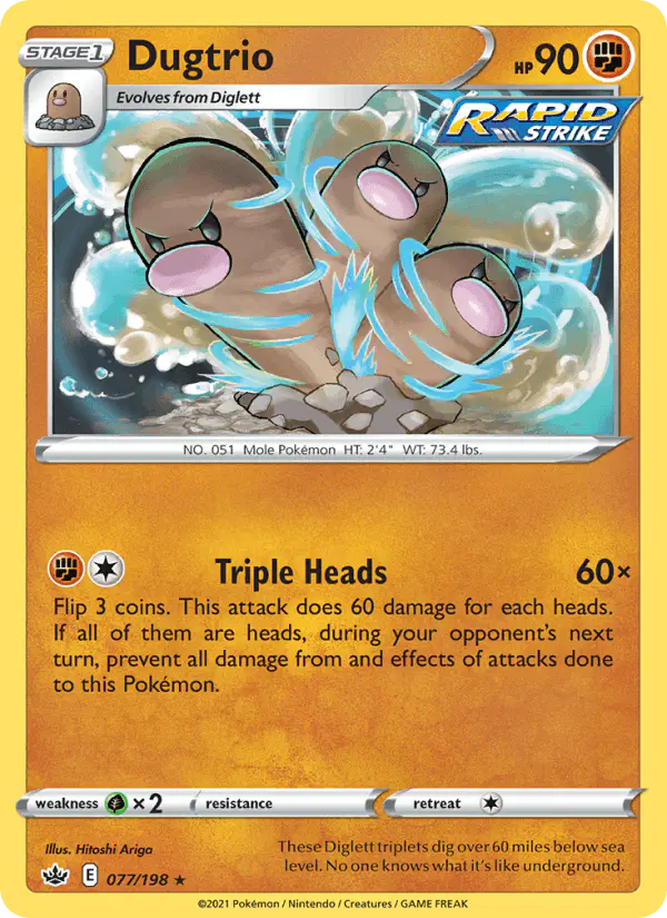 Carta Dugtrio 077/198 de Chilling Reign