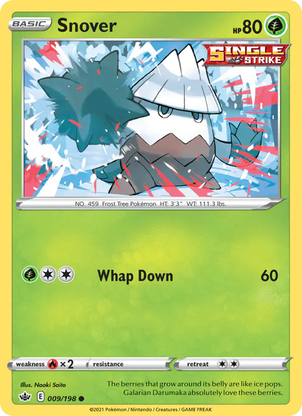 Carta Snover 009/198 de Chilling Reign