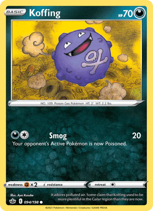 Carta Koffing 094/198 de Chilling Reign
