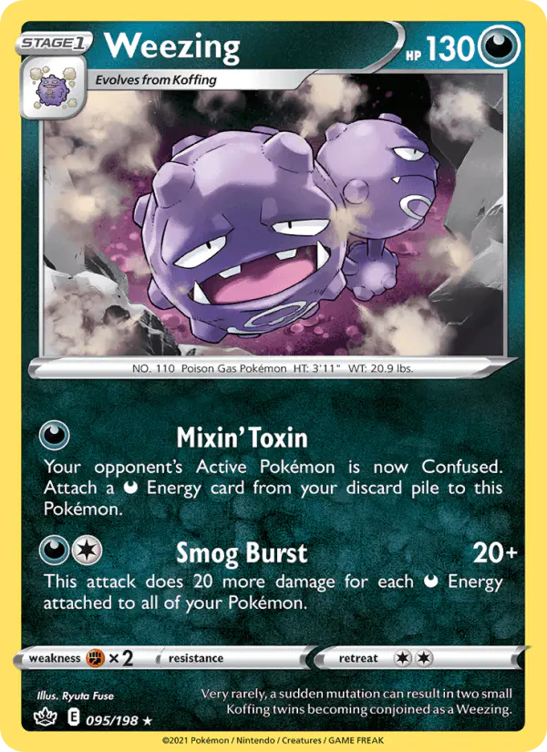 Carta Weezing 095/198 de Chilling Reign