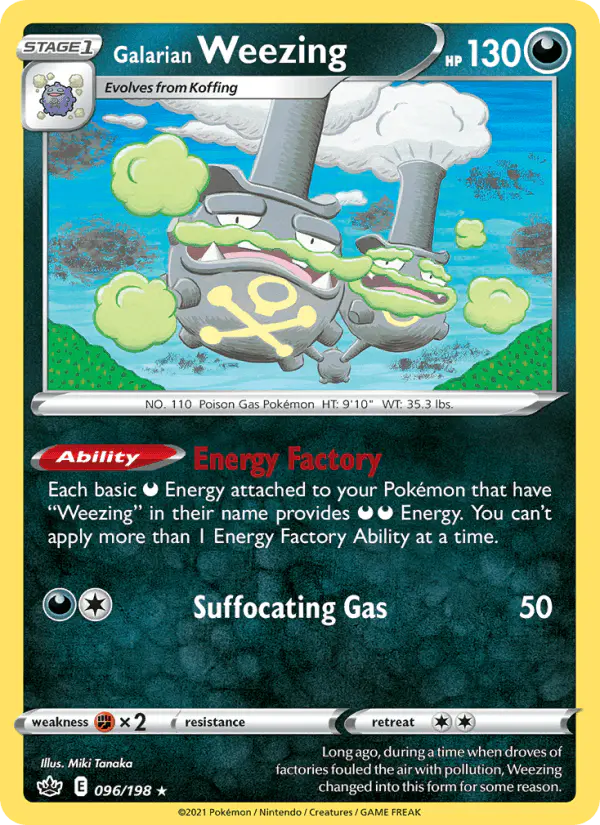 Carta Galarian Weezing 096/198 de Chilling Reign