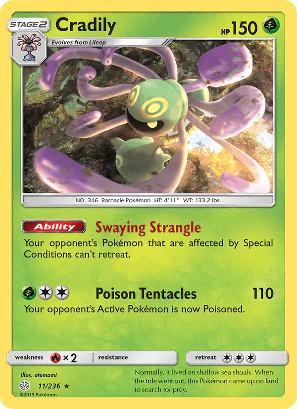 Carta Cradily 11/236 de Cosmic Eclipse