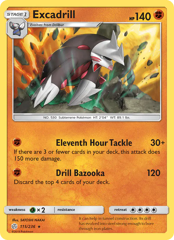 Carta Excadrill 115/236 de Cosmic Eclipse