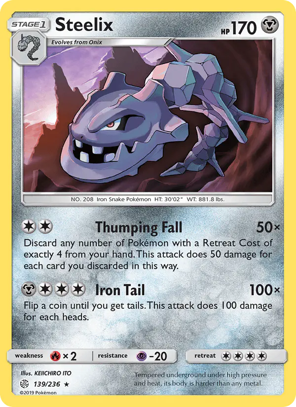 Carta Steelix 139/236 de Cosmic Eclipse
