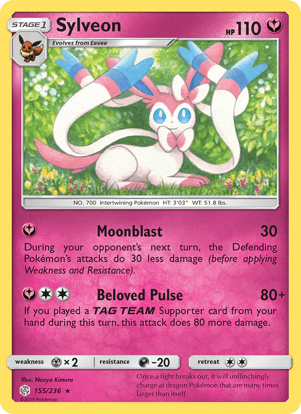 Carta Sylveon 155/236 de Cosmic Eclipse