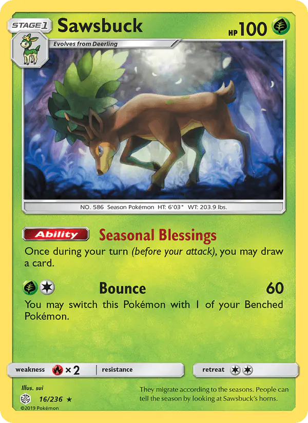 Carta Sawsbuck 16/236 de Cosmic Eclipse