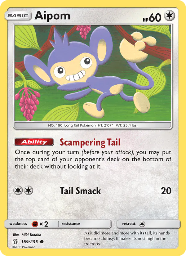 Carta Aipom 169/236 de Cosmic Eclipse