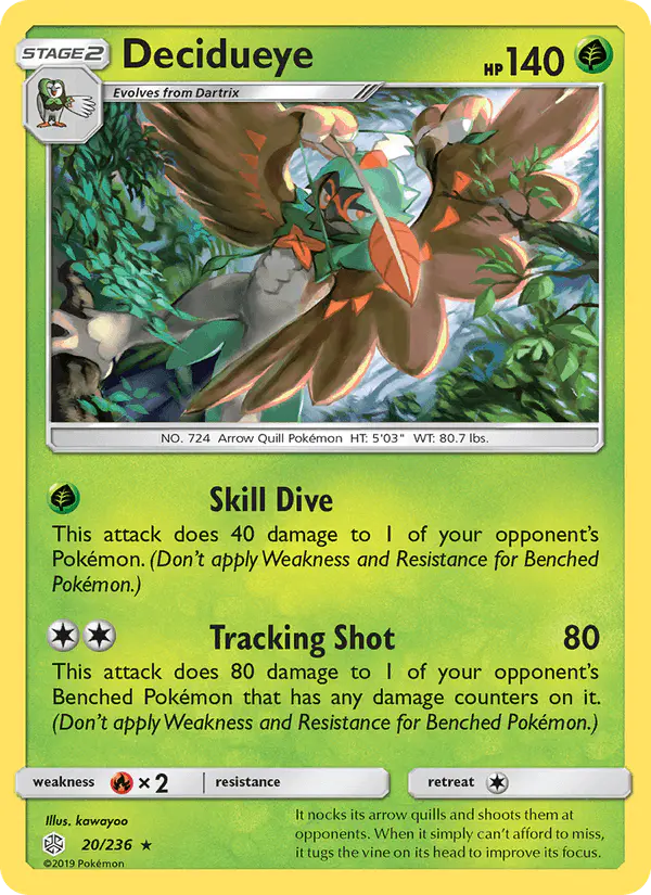 Carta Decidueye 20/236 de Cosmic Eclipse