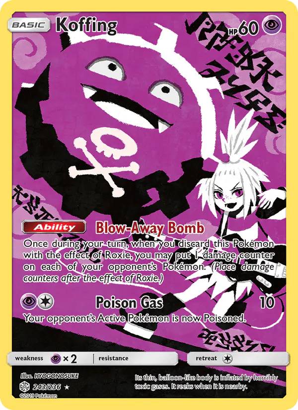 Carta Koffing 243/236 de Cosmic Eclipse