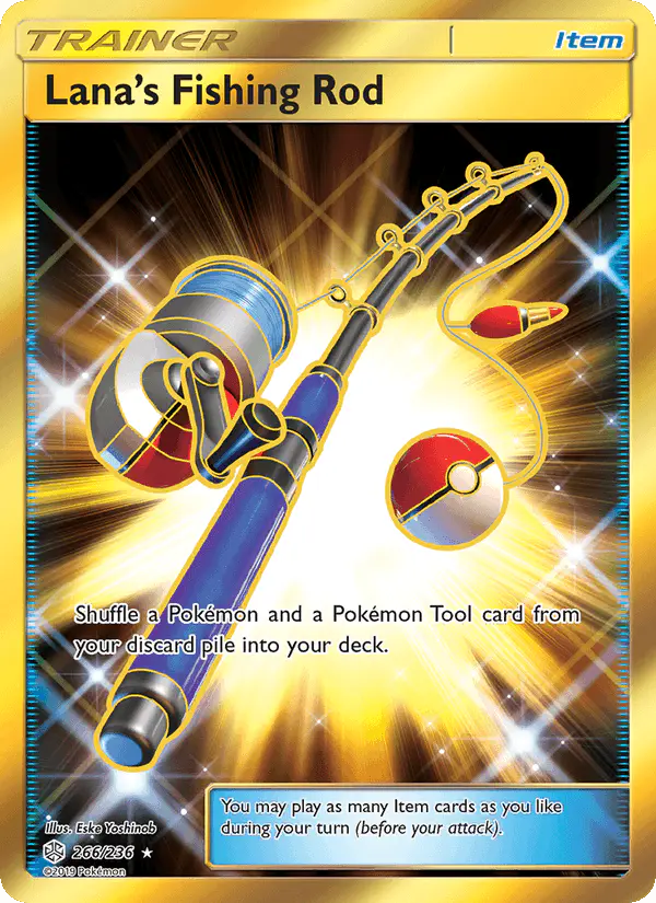 Carta Lana’s Fishing Rod 266/236 de Cosmic Eclipse