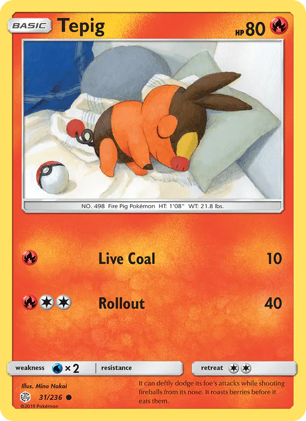 Carta Tepig 31/236 de Cosmic Eclipse