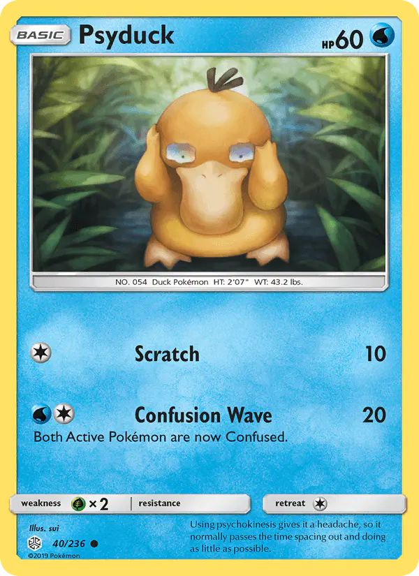 Carta Psyduck 40/236 de Cosmic Eclipse