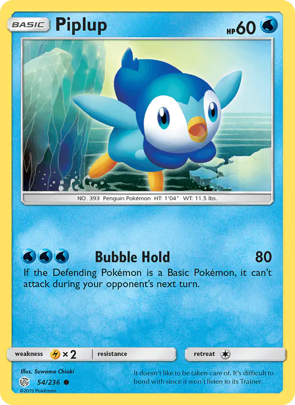 Carta Piplup 54/236 de Cosmic Eclipse