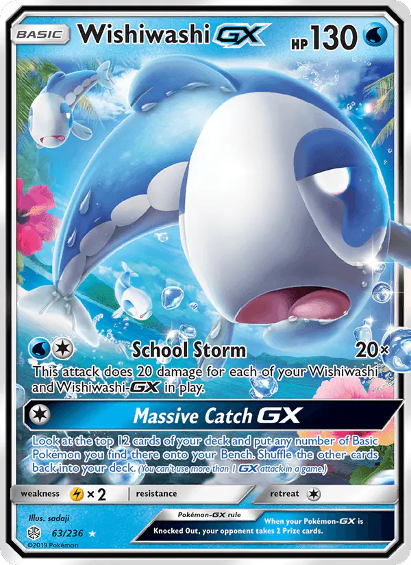 Carta Wishiwashi GX 63/236 de Cosmic Eclipse