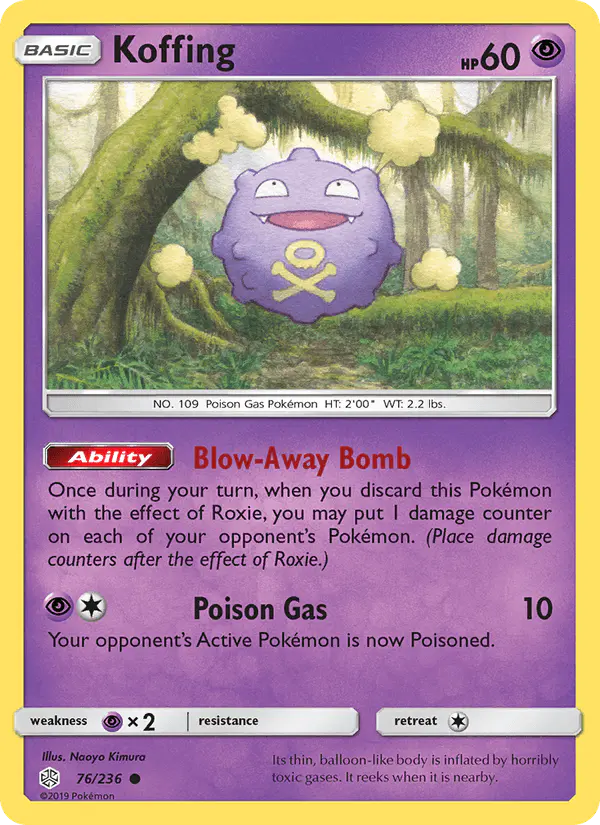 Carta Koffing 76/236 de Cosmic Eclipse