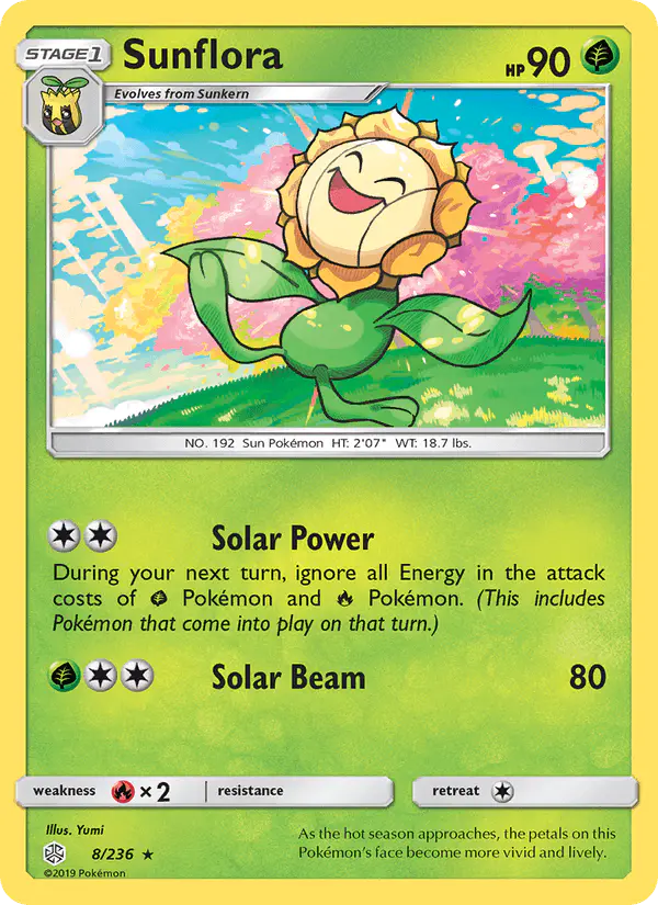 Carta Sunflora 8/236 de Cosmic Eclipse