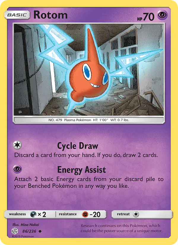 Carta Rotom 86/236 de Cosmic Eclipse
